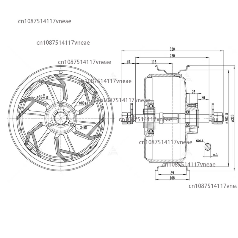 Motor 12000W 12x3,5 Zoll QS260 – 12000W Electric Motorcycle Hub Motor Bewertung und Preis