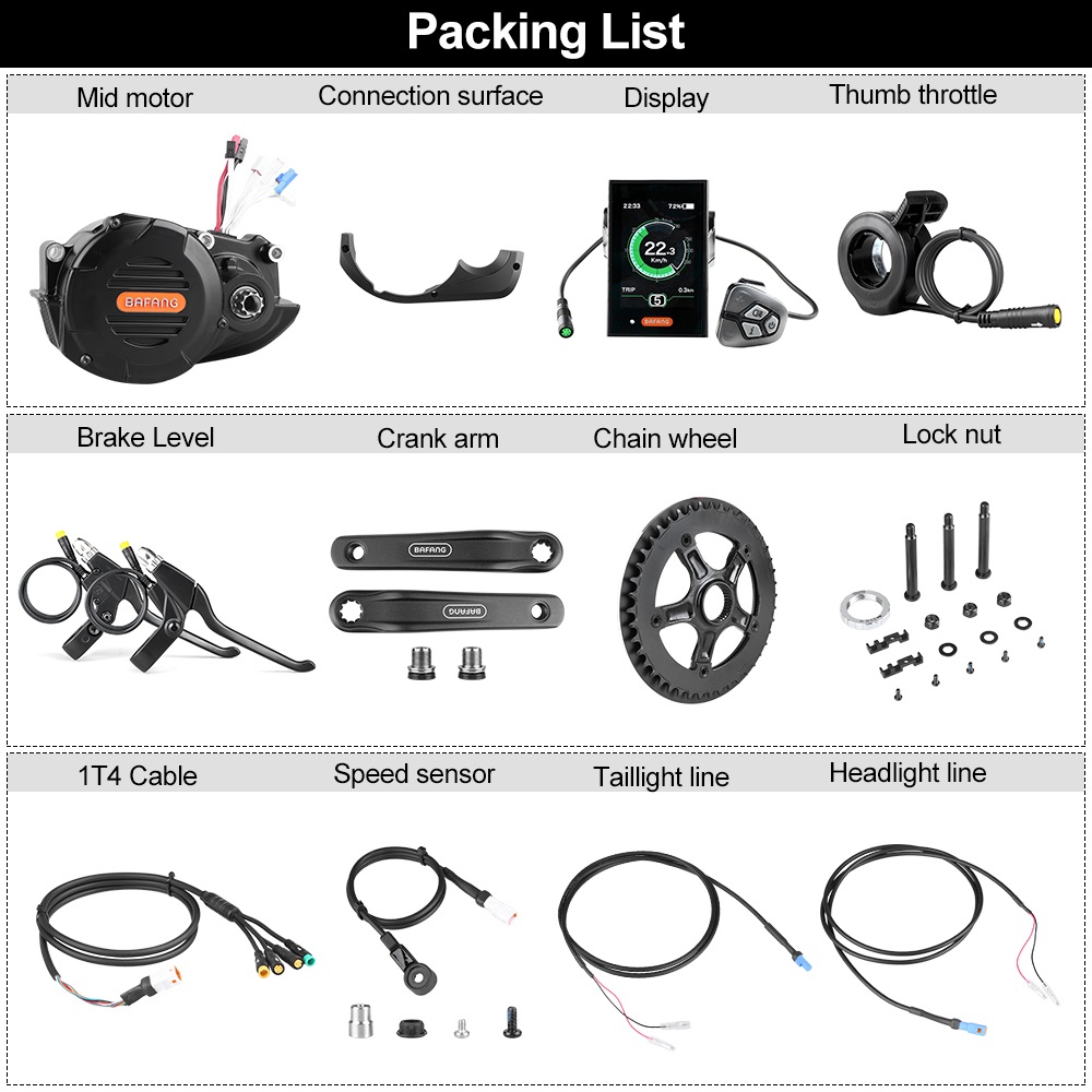 risunmotor M620 G510 48V 52V 1 – Mid Drive Conversion Kit 1000W Bewertung und Preis