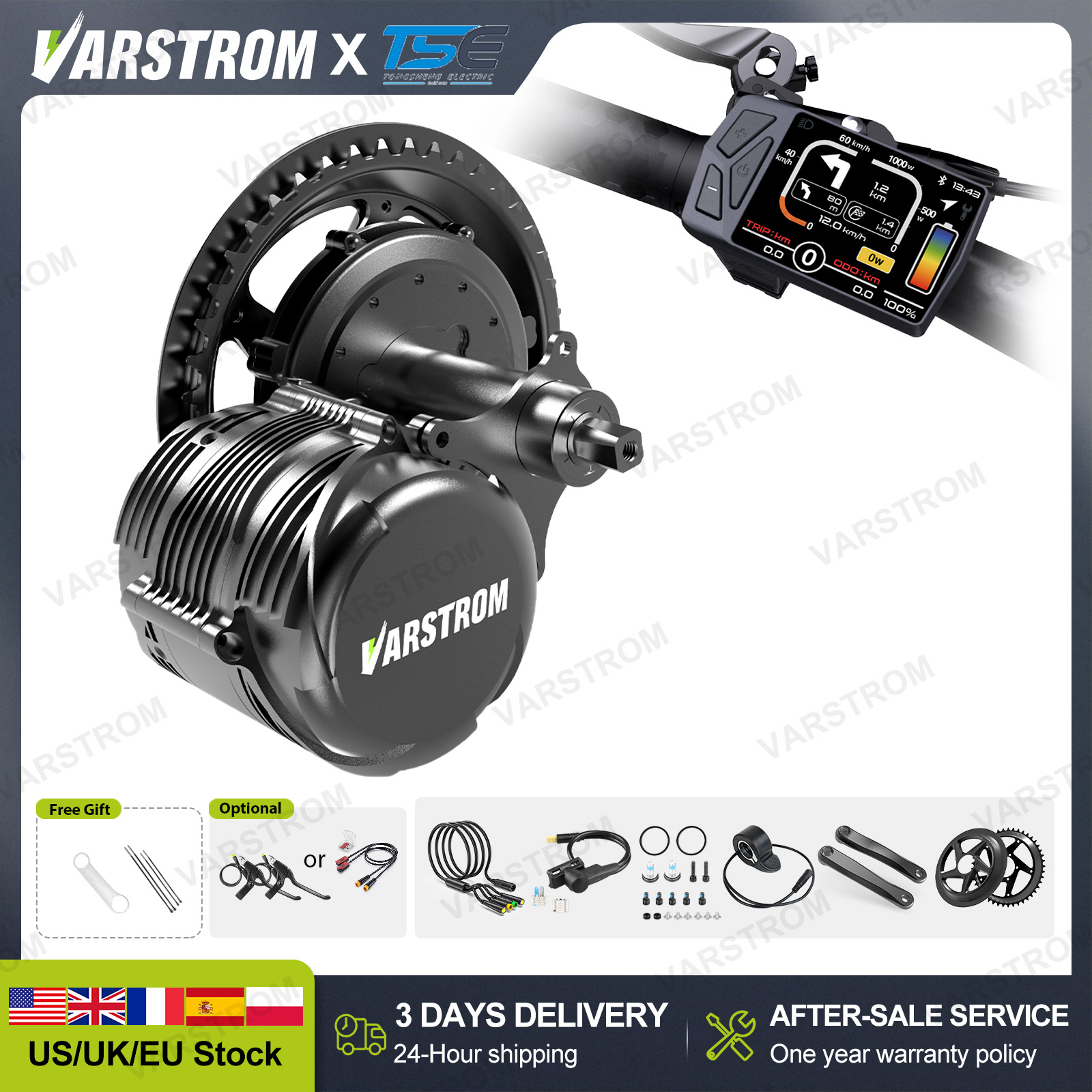 [US 3 Tage schneller Versand]  – Torque Sensor Mid Drive Motor Kit Bewertung und Preis